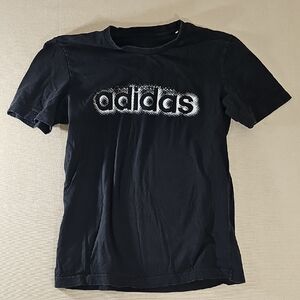 Adidas Black Tee with Bold Logo